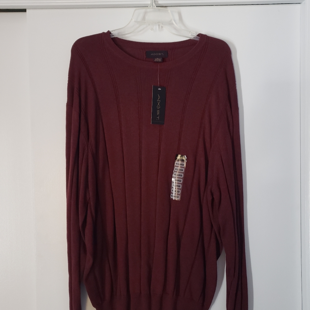 AXIST sweater maroon XL cotton and polyester